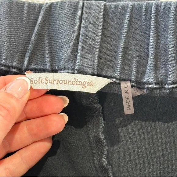 Soft Surroundings Tall TL Pull On Stretch Pants Elastic Waist - Picture 5 of 11